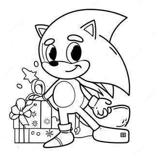 Sonic Kerst Kleurplaat 83010-24403