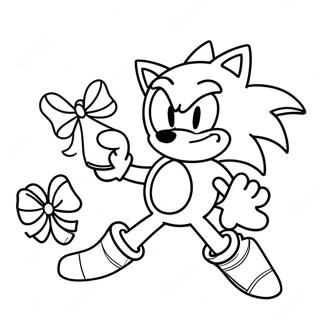 Sonic Kerst Kleurplaat 83010-24404