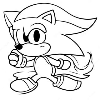 Sonic De Egel Met Kerstmuts Kleurplaat 83011-24405