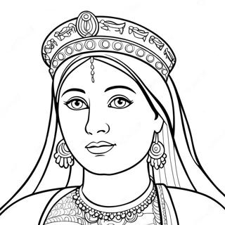 Koningin Esther Kleurplaat 83137-24502