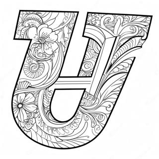 Levendige Letter V Kleurplaat 83675-24931