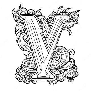 Vijandige Letter V Kleurplaat 83676-24934