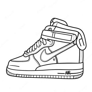Air Force 1 Sneaker Ontwerp Kleurplaat 83727-24972