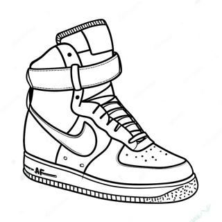 Kleurige Air Force 1 Schoenen Kleurplaat 83728-24974