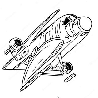 Air Force 1 In Actie Kleurplaat 83729-24977