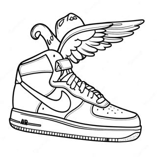 Stijlvolle Air Force 1 Kleurplaat 83730-24982