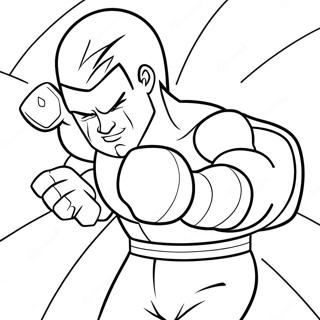 Kleurplaat Van De Knockout Klap 84140-25302