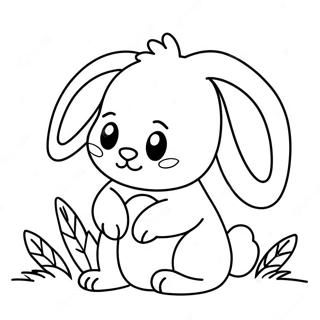 Schattig Konijn Print Kleurplaat 84239-25369