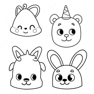 Grappige Dierenhoeden Kleurplaat 84342 25456