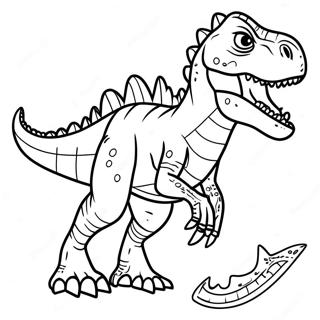 Fierce Indominus Rex Kleurplaat 84599 25651