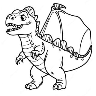 Indominus Rex Gromt Kleurplaat 84600 25653