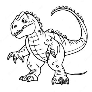 Indominus Rex Gromt Kleurplaat 84600 25655