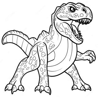 Indominus Rex Gromt Kleurplaat 84600 25656