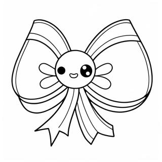 Schattige Cartoon Boog Kleurplaat 84779 25800