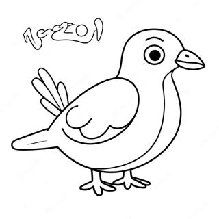 Speelse Duif Mo Willems Kleurplaat 84830 25839