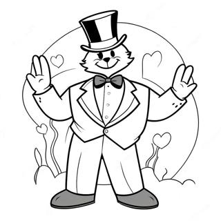 Tuxedo Sam Kleurplaat 84903-25886