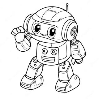 Avontuurlijke Redder Bot Kleurplaat 85086 26126