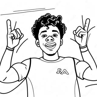 Ja Morant Vierend Kleurplaat 85213 26223