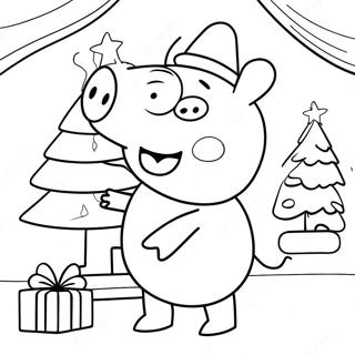 Peppa Pig Kerst Kleurplaat 85261-26247