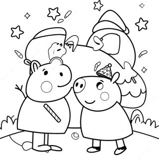 Peppa Pig En Vrienden Kerstavontuur Kleurplaat 85262-26249