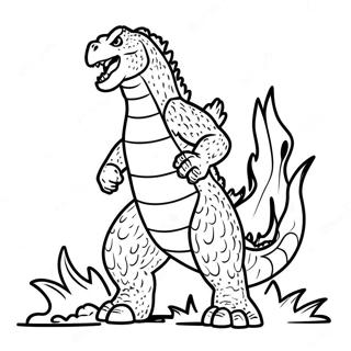 Godzillas Vurige Adem Kleurplaat 85317-26302