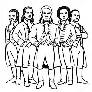 Hamilton Muzikale Personages Kleurplaat 85493-26432