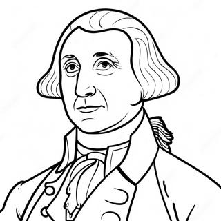 George Washington In Hamilton Kleurplaat 85496-26443