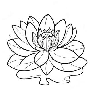 Lotus Bloem Kleurplaat 85672-26567