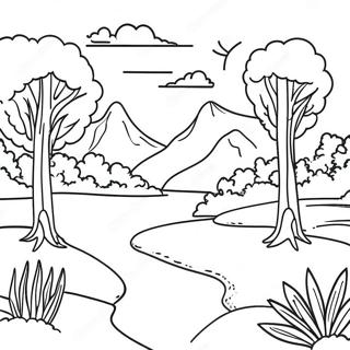 Kleurrijke Ai Landschappen Kleurplaat 85805 26683