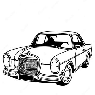 Sportieve Mercedes Coupe Kleurplaat 85880-26733