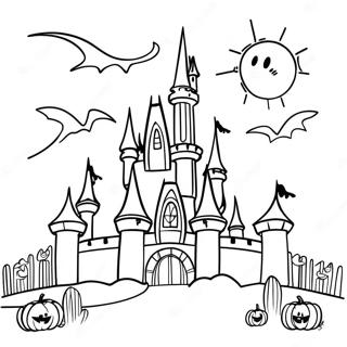 Spookkasteel Van Disney Halloween Kleurplaat 85983-26817