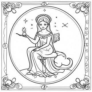 Grappige Tarotkaart Kleurplaat 86112 26921