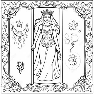 Grappige Tarotkaart Kleurplaat 86112 26923
