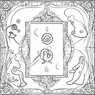 Tarotkaart Kleurplaten