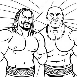 Wwe Tag Team Kampioenen Kleurplaat 86364-27154
