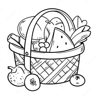 Picknick Kleurplaten