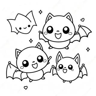 Halloween Kawaii Kleurplaten