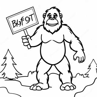 Bigfoot Kleurplaten