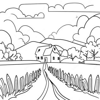 Eenvoudig Landschap Kleurplaten