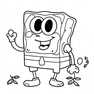 Halloween Spongebob Kleurplaten