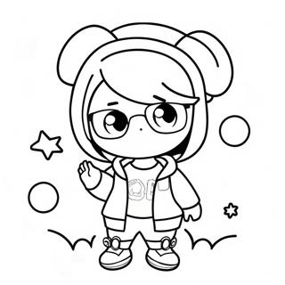 Kleurplaat Van Coole Gacha Life Tomboy 87132-27715