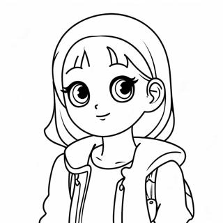 Kleurplaat Van Stijlvolle Gacha Life Tomboy 87134-27722