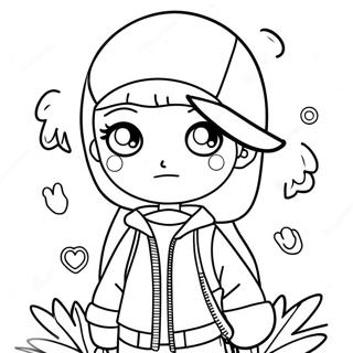 Kleurplaat Van Stijlvolle Gacha Life Tomboy 87134-27724