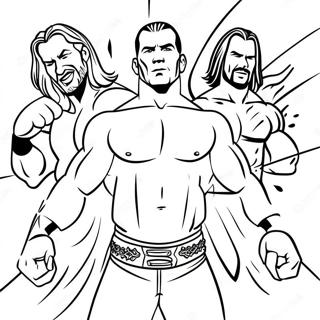 Wwe Superstars In Actie Kleurplaat 87260-27808