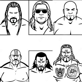 Wwe Legenden Kleurplaat 87262-27816