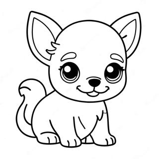 Schattige Chihuahua Puppy Kleurplaat 87492-27985