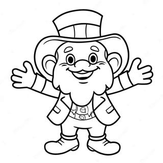 Vrolijke Leprechaun Kleurplaat 87570 28049