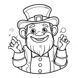 Vrolijke Leprechaun Kleurplaat 87570 28050