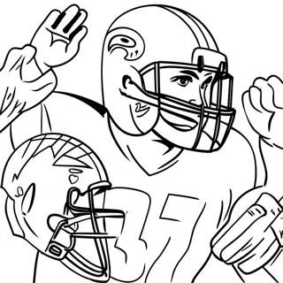 Spannende Superbowl 2024 Spelers Kleurplaat 87671 28128