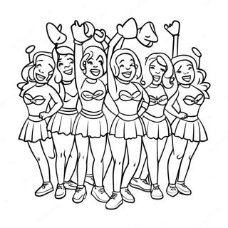 Superbowl 2024 Cheerleaders Kleurplaat 87672 28131